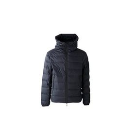 Emporio Armani EM003043 AF15384 UB118 Lacivert Kapitoneli Logolu Regular Fit Kapüşonlu Erkek Mont