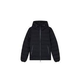 Emporio Armani EM003043 AF15384 UC001 Siyah Kapitoneli Logolu Regular Fit Kapüşonlu Erkek Mont