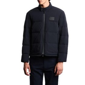 Emporio Armani EM003278 AF18499 UB118 - Lacivert Kapitoneli Logolu Regular Fit Dik Yaka Erkek Mont