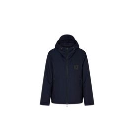 Emporio Armani EM003417 AF18264 UB118 Lacivert Logolu Regular Fit Kapüşonlu Erkek Mont