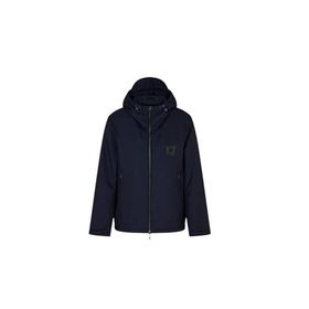 Emporio Armani EM003417 AF18264 UB118 Lacivert Logolu Regular Fit Kapüşonlu Erkek Mont
