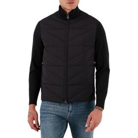 Emporio Armani EM003426 AF17823 UB118 - Lacivert Kapitoneli Regular Fit Dik Yaka Fermuarlı Erkek Mont