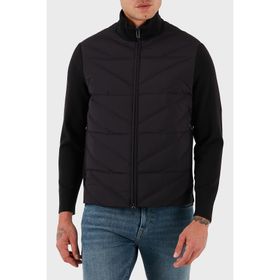 Emporio Armani EM003426 AF17823 UB118 - Lacivert Kapitoneli Regular Fit Dik Yaka Fermuarlı Erkek Mont