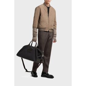 Emporio Armani EM003783 AF19870 F6139 - Bej Jakarlı Logo Baskılı Regular Fit Erkek Mont