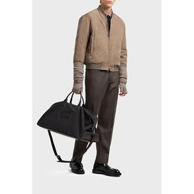 Emporio Armani EM003783 AF19870 F6139 - Bej Jakarlı Logo Baskılı Regular Fit Erkek Mont
