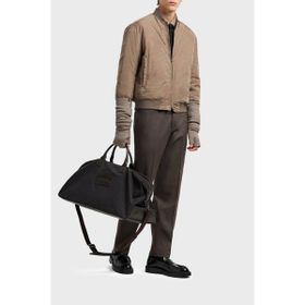 Emporio Armani EM003783 AF19870 F6139 - Bej Jakarlı Logo Baskılı Regular Fit Erkek Mont