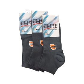 Emre Gri Bambu Patik Erkek Çorap