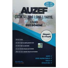 Emsal Yayınları - 2022-2023 Açıköğretim 1. Sınıf 1.Yarıyıl Auzef Çocuk Gelişimi Güz Dönemi