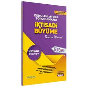Emsal Yayınları - 2022-2023 Açıköğretim Bahar Dönemi İktisadi Büyüme Konu Anlatımlı Soru Bankası