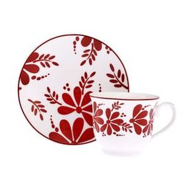 Emsan Adore New Bone 2 Kişilik 90 ml Bordo Kahve Fincan Takımı