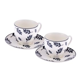 Emsan Adore New Bone 2 Kişilik 90 ml Lacivert Kahve Fincan Takımı