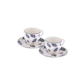 Emsan Adore New Bone 2 Kişilik 90 ml Lacivert Kahve Fincan Takımı