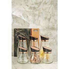 Emsan Alpha Rose Gold Standlı Yağlık Biberlik Seti