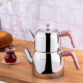 Emsan Amelia Midi Pembe Çaydanlık Takımı