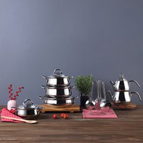 Emsan Antara 8 Parça Çelik Tencere Seti