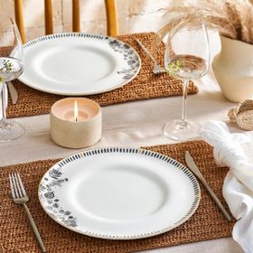 Emsan Artisan Fine Bone 2'li 27 cm Servis Tabağı
