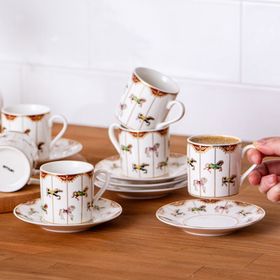 Emsan Atlıkarınca 80 ml 6 Kişilik Kahve Fincan Takımı