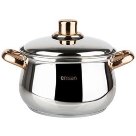 Emsan Azure 6 Parça Gold Çelik Tencere Seti