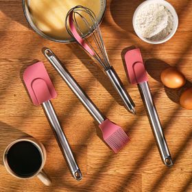Emsan Bakery 4 Parça Pembe Pasta Hazırlık Seti