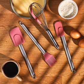 Emsan Bakery 4 Parça Pembe Pasta Hazırlık Seti