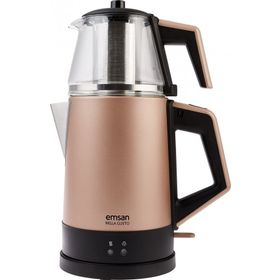 Emsan Bella Gusto Cam Golden Pink Çay Makinesi