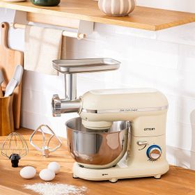 Emsan Bella Gusto Comfort Kıyma Çekme Aparatlı Krem 1300 W 5.5 lt Hamur Yoğurma Makinesi