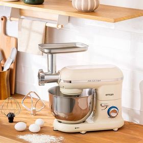 Emsan Bella Gusto Comfort Kıyma Çekme Aparatlı Krem 1300 W 5.5 lt Hamur Yoğurma Makinesi