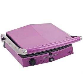 Emsan Bella Gusto Violet 2000 W 6 Adet Pişirme Kapasitesi Granit Çıkarılabilir Plaka Izgara ve Tost Makinesi