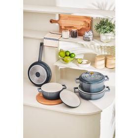 Emsan Blue Royal 7 Parça Tencere Seti