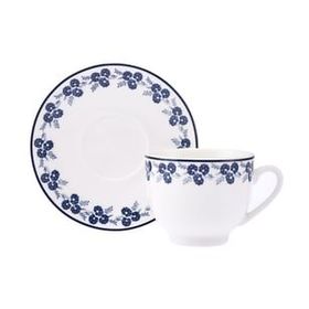 Emsan Casy New Bone 2 Kişilik 90 ml Lacivert Kahve Fincan Takımı