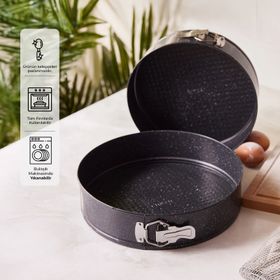 Emsan Circle 24-28 cm 2'li Kelepçeli Kek Kalıbı Seti