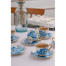 Emsan Dora 80 ml 6 Kişilik Kahve Fincan Takımı