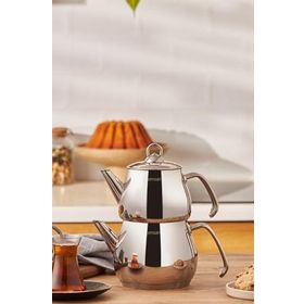 Emsan Dora Midi Inox Çaydanlık Takımı