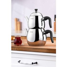 Emsan Duru Mini Siyah 0.75-1.5 lt Çaydanlık Takımı