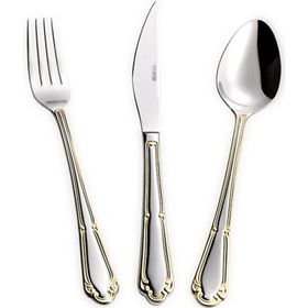 Emsan Elegance Göksu Gold 84 Parça 12 Kişilk Çatal Kaşık Bıçak Takımı