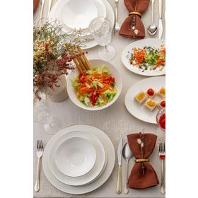 Emsan Elmira Gold Fine Bone 59 Parça 12 Kişilik Yemek Takımı