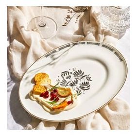 Emsan Eye Fine Bone Kayık 25 cm Tabak
