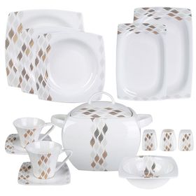 Emsan Fine Pearl Suva 83 Parça 12 Kişilik Yemek Takımı
