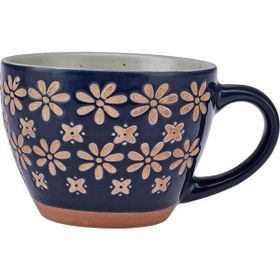 Emsan Florest Stoneware 350 ml Lacivert Kupa
