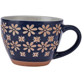Emsan Florest Stoneware 350 ml Lacivert Kupa