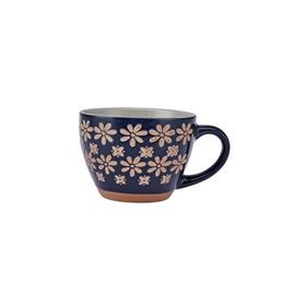 Emsan Florest Stoneware 350 ml Lacivert Kupa