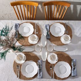 Emsan Flowery Porselen 6 Kişilik 30 Parça Kahvaltı Takımı