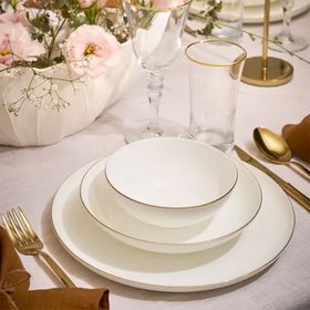 Emsan Galia Fine Bone 18 Parça 6 Kişilik Yuvarlak Temek Takımı