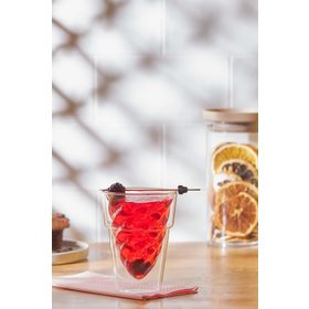 Emsan Globe 250 ml Çift Cidarlı Külah Formlu Cam Bardak