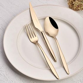 Emsan Goldinoks 6 Kişilik 24 Parça Gold Mat Çatal Kaşık Bıçak Seti