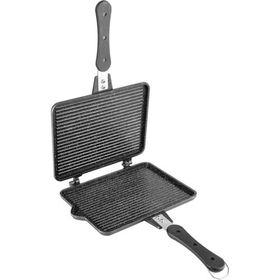 Emsan Grill Döküm 1800 W 6 Adet Pişirme Kapasiteli Teflon Çıkarılabilir Plakalı Izgara ve Tost Makinesi