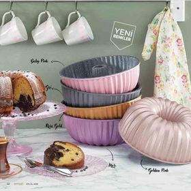 Emsan Griss Hard Stone Pink 24 cm Kek Kalıbı