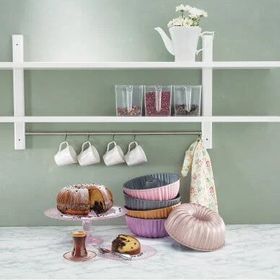 Emsan Griss Hard Stone Pink 24 cm Kek Kalıbı