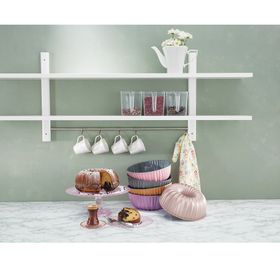 Emsan Griss Hardstone 23 Cm Gri Çiçek Kek Kalıbı