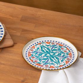 Emsan Hasbahçe 26 cm Emaye Servis Tabağı
